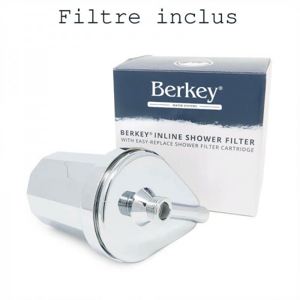 Berkey® Inline 6 spray pattern showerhead
