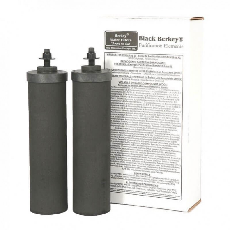 Remplacement du filtre à eau certifié Nsf / ANSI pour le système de filtre  à eau Berkey Gravity Filtres Berkey et filtres au fluorure Pf-2
